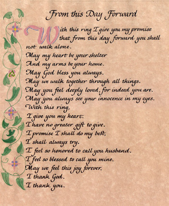 Wedding Poetry I lettered this piece for a bride to give to the groom